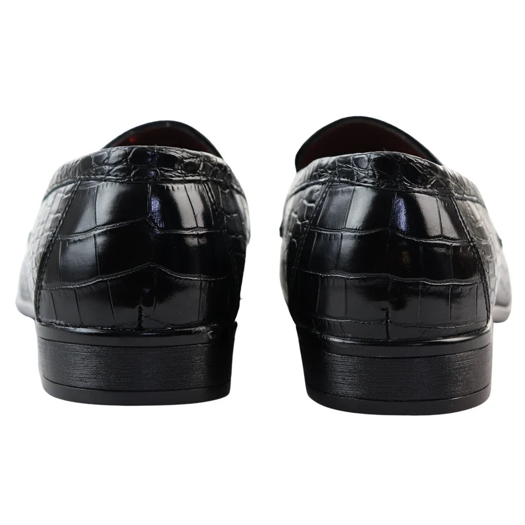 Men’s Slip On Formal Black Loafers - Image 5