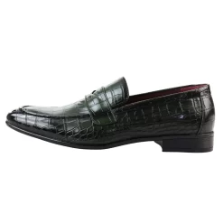 Men’s Slip On Formal Green Loafers