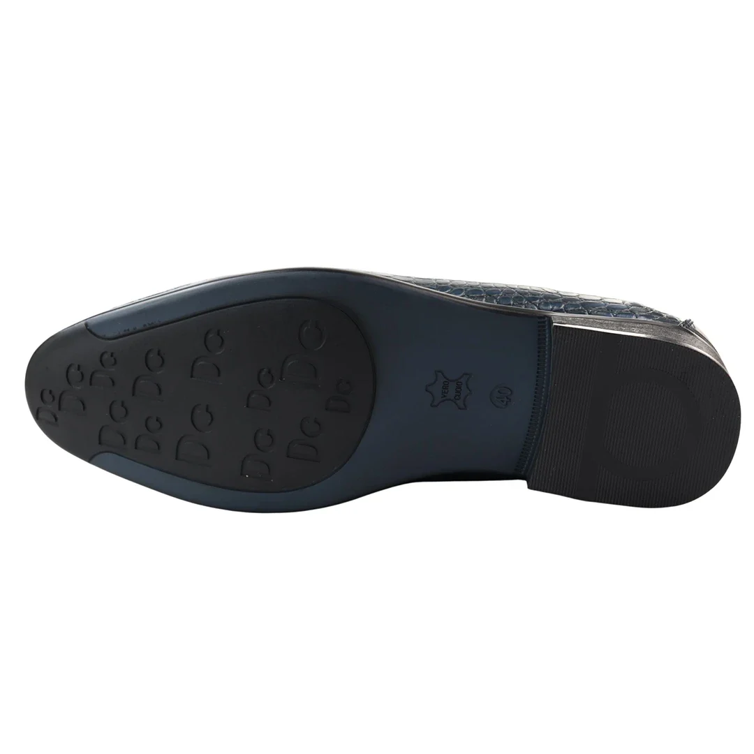 Men’s Slip On Formal Navy Loafers - Image 6