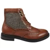 Men’s Lace Up Brogue Tan Brown Ankle Boots