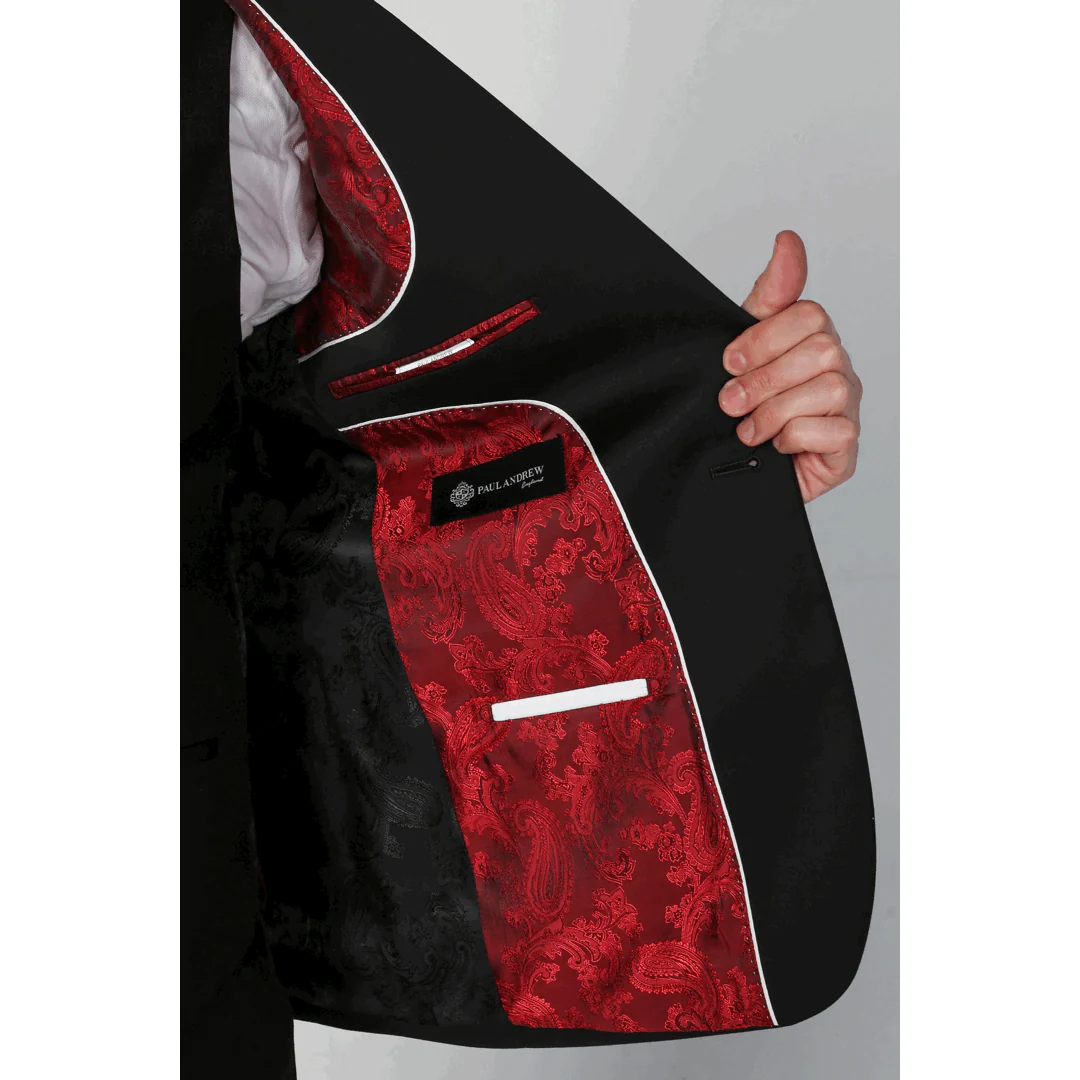 Ford – Men’s Black Shawl Lapel Blazer - Image 2