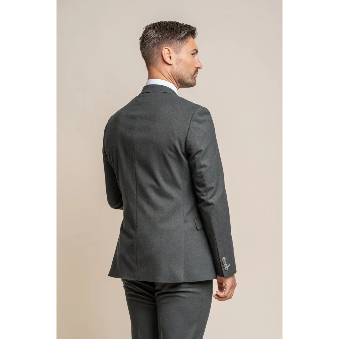 Furious – Men’s Dark Olive Formal Blazer - Image 2