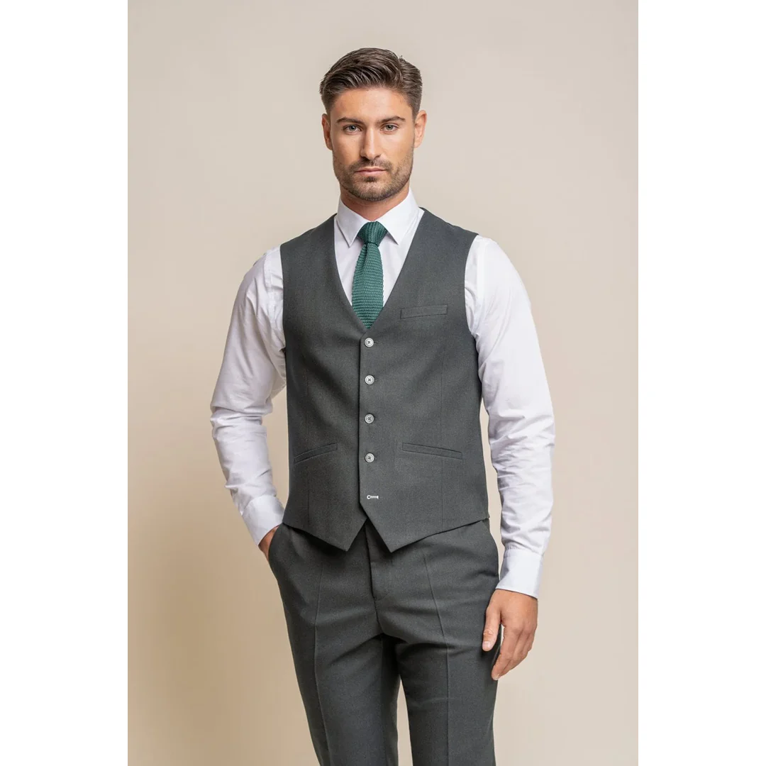 Furious – Men’s Dark Olive Formal Waistcoat