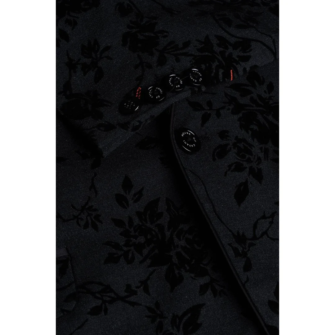 Georgi – Men’s Black Floral Blazer - Image 5
