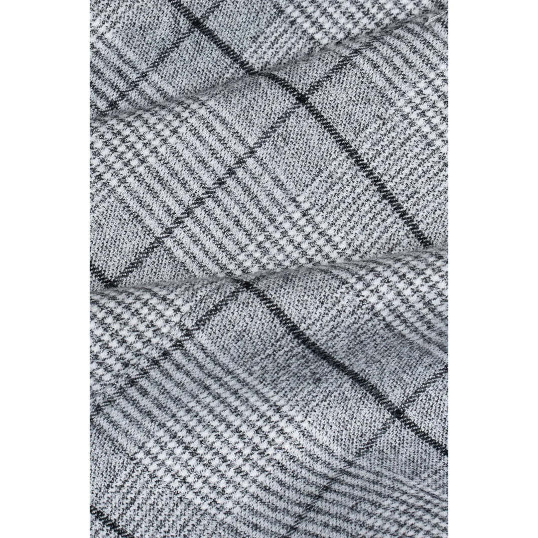 Ghost – Men’s Grey Tweed Checked Waistcoat - Image 5