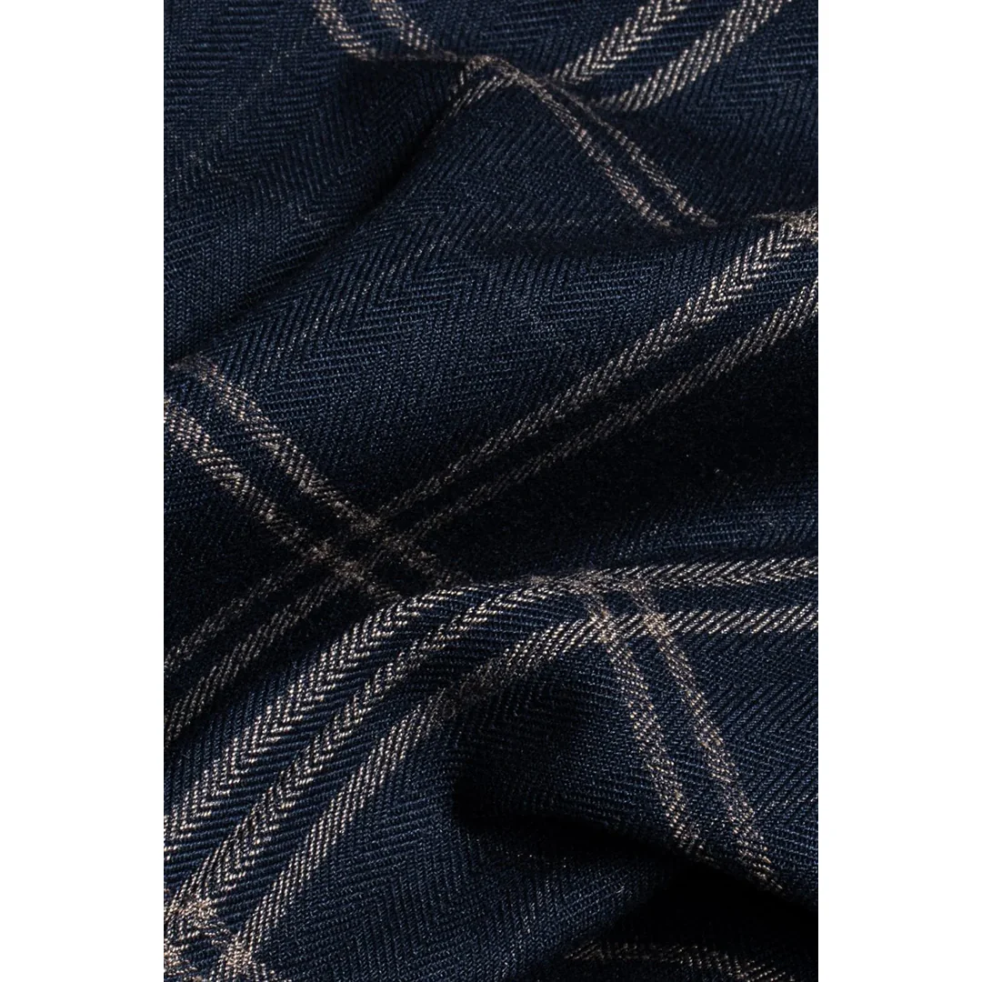 Hardy – Men’s Men’s Blue Tan Check Blazer - Image 4