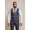 Hardy – Men’s Men’s Blue Tan Check Waistcoat