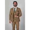 Harris Men’s Brown 3-Piece Tweed Suit With Classic Vintage Style