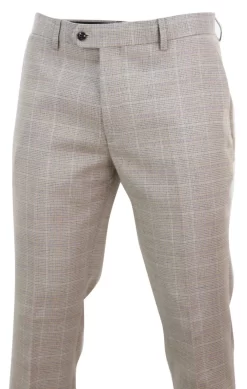 Holland – Men’s Beige Check Trousers