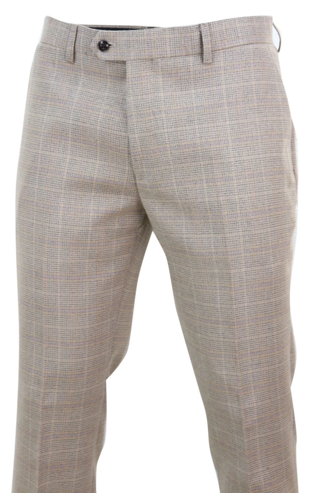 Holland – Men’s Beige Check Trousers