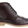 Mens Brogue Ankle Boots Brown