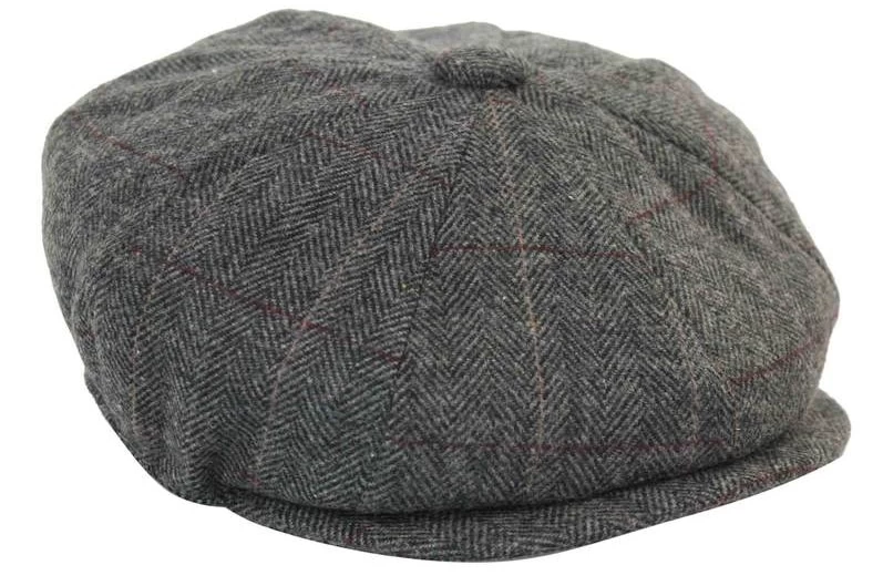 Mens Vintage Tweed Peaky Blinders Hat - Image 9