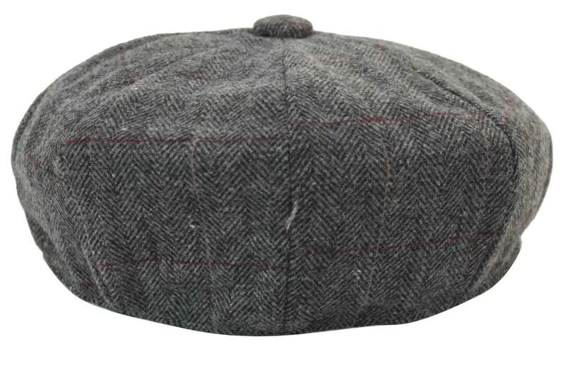 Mens Vintage Tweed Peaky Blinders Hat - Image 8