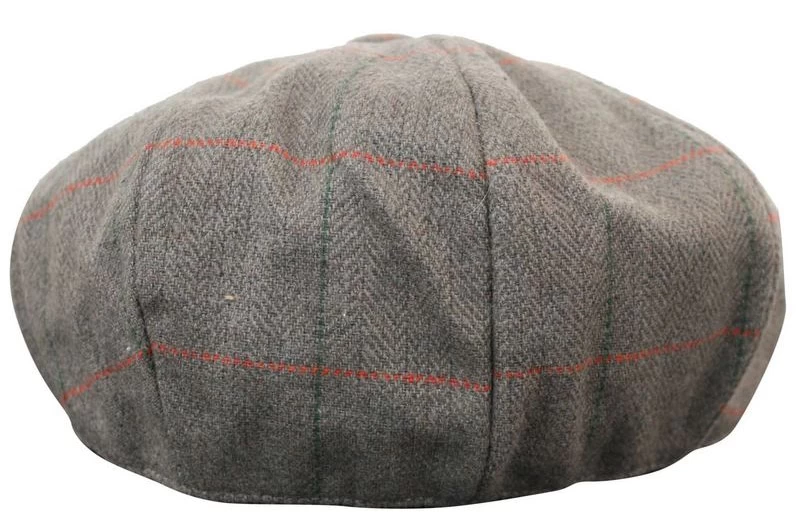Mens Tweed Check Peaky Blinders Cap - Image 4