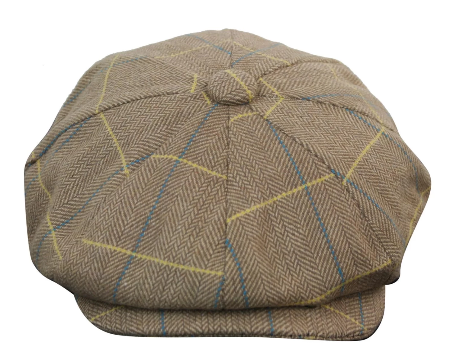 Mens Tweed Check Peaky Blinders Cap - Image 10