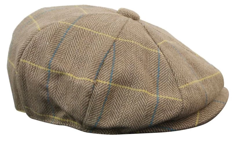 Mens Tweed Check Peaky Blinders Cap - Image 11