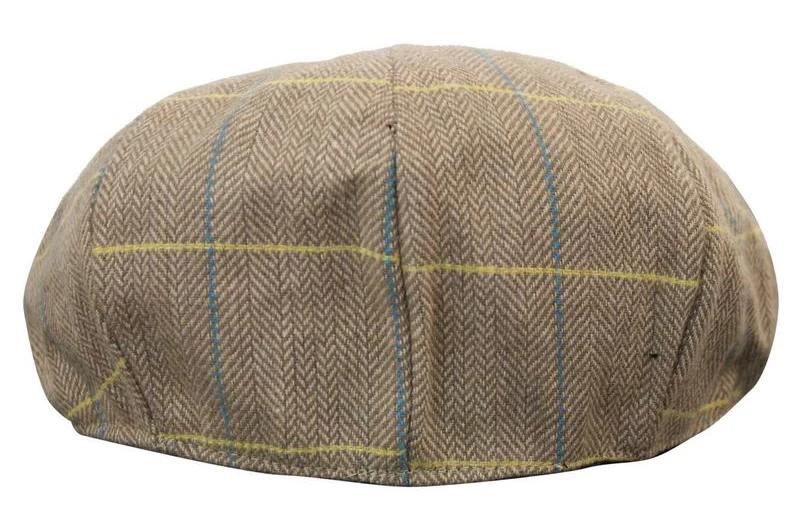 Mens Tweed Check Peaky Blinders Cap - Image 12