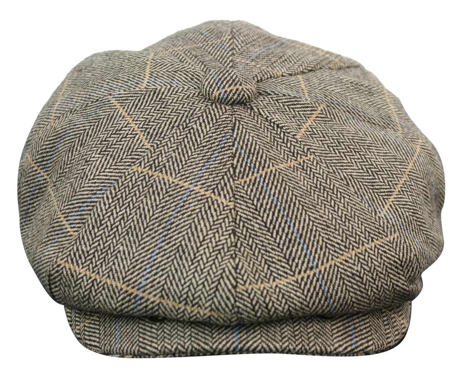 Mens Tweed Check Peaky Blinders Cap - Image 14