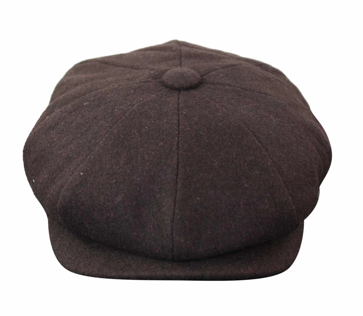 HT6363 – Mens Vintage Tweed Newsboy Peaky Blinders Cap – Brown/Wine