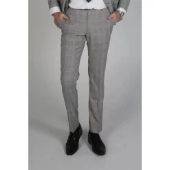 Hugo – Men’s Check Grey Trouser