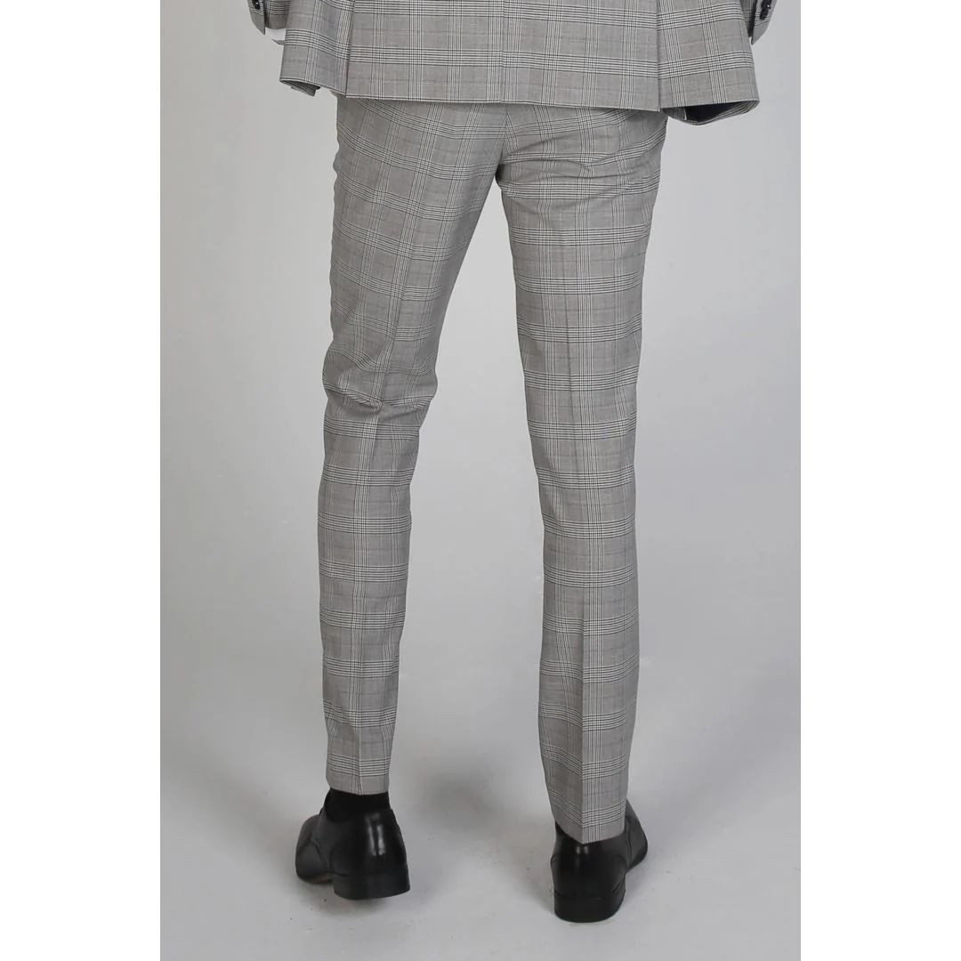 Hugo – Men’s Check Grey Trouser - Image 2
