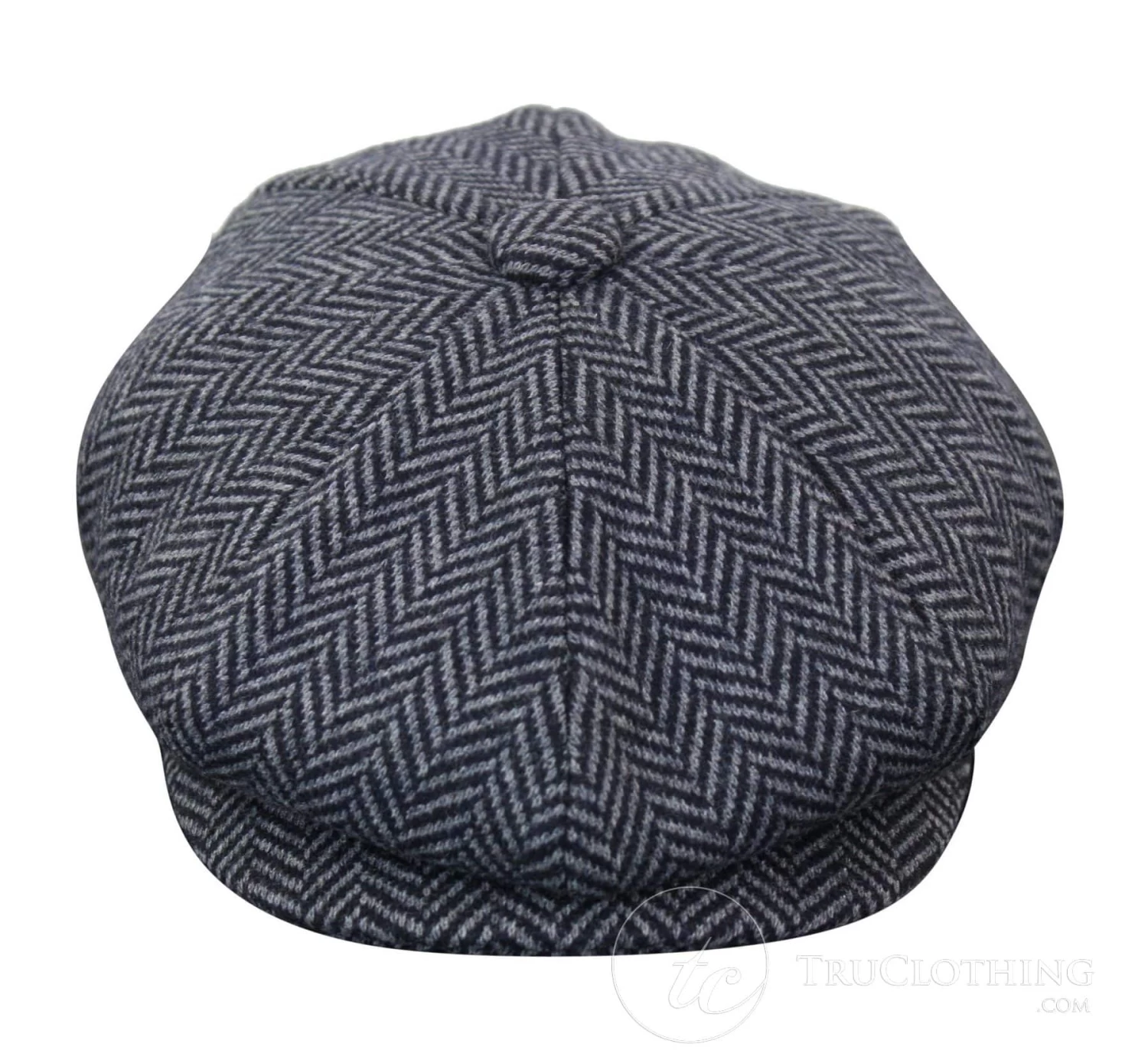 Kids Peaky Blinders Newsboy Tweed Herringbone 8 Panel Hat - Image 6