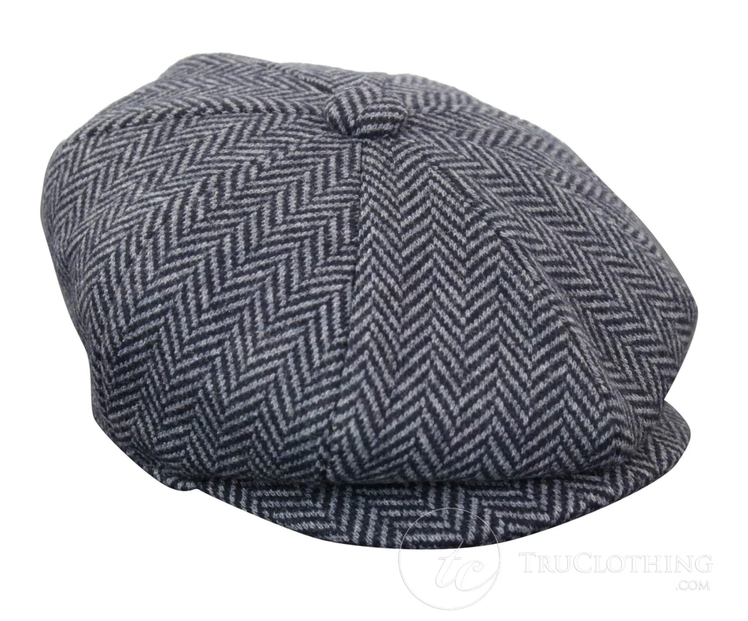 Kids Peaky Blinders Newsboy Tweed Herringbone 8 Panel Hat