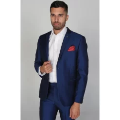 Kingsley – Men’s Plain Blue Blazer