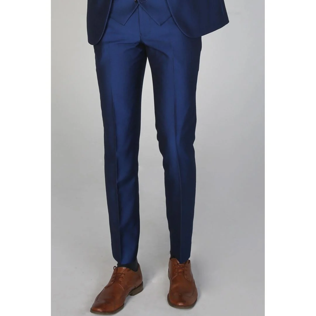Kingsley โ Menโs Plain Blue Trouser