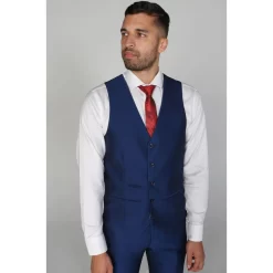 Kingsley – Men’s Plain Blue Waistcoat