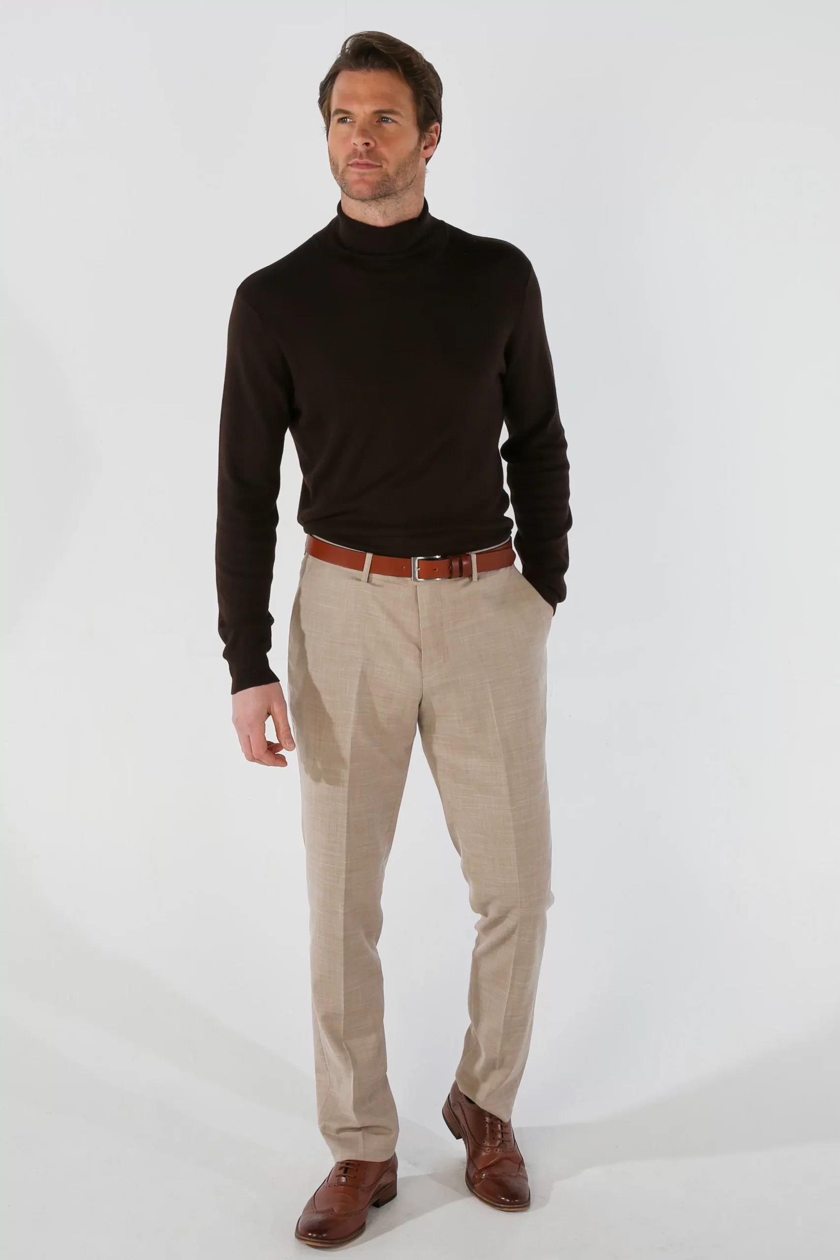 Kurt โ Menโs Beige Trousers