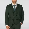 Leo – Men’s Green Checked Tailored Fit Blazer