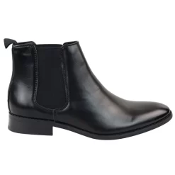 Men’s Chelsea Slip On Black Ankle Boots