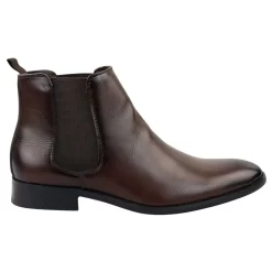 Men’s Chelsea Slip On Brown Ankle Boots