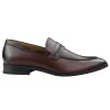 Men’s Moccasin Brown Loafers Shoes Leather Lined Slip On Smart Formal Shoe