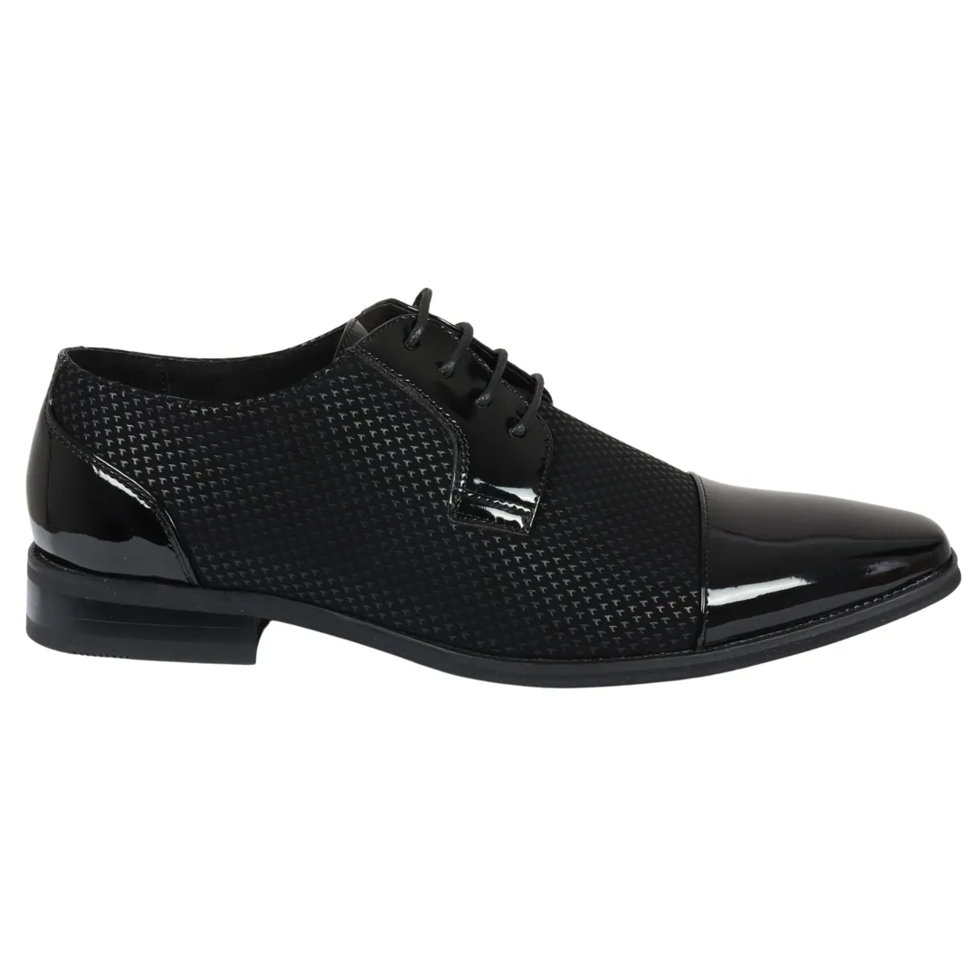 Men’s Black Lace Up Derby Shoes