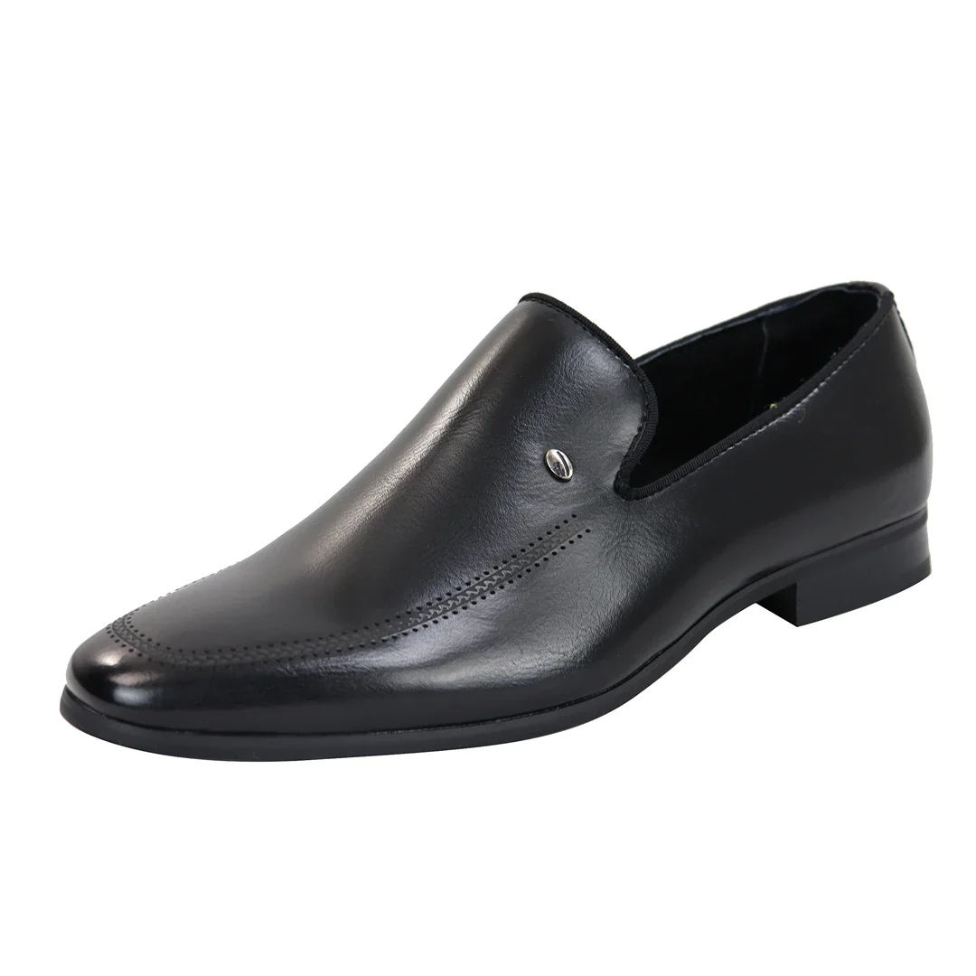 Men’s Slip On Black Loafer Shoes - Image 3