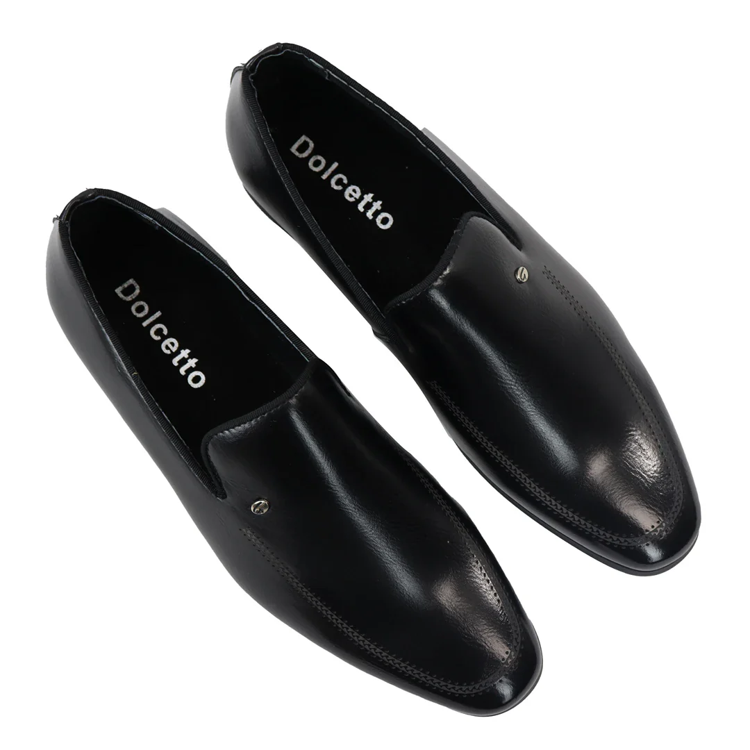 Men’s Slip On Black Loafer Shoes - Image 4