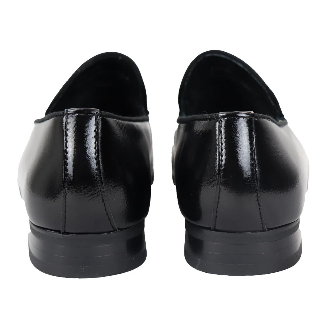 Men’s Slip On Black Loafer Shoes - Image 5