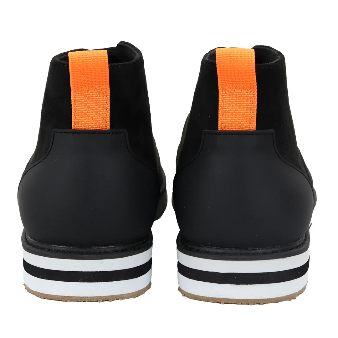 Men’s Lace Up Suede Desert Black Boots - Image 4