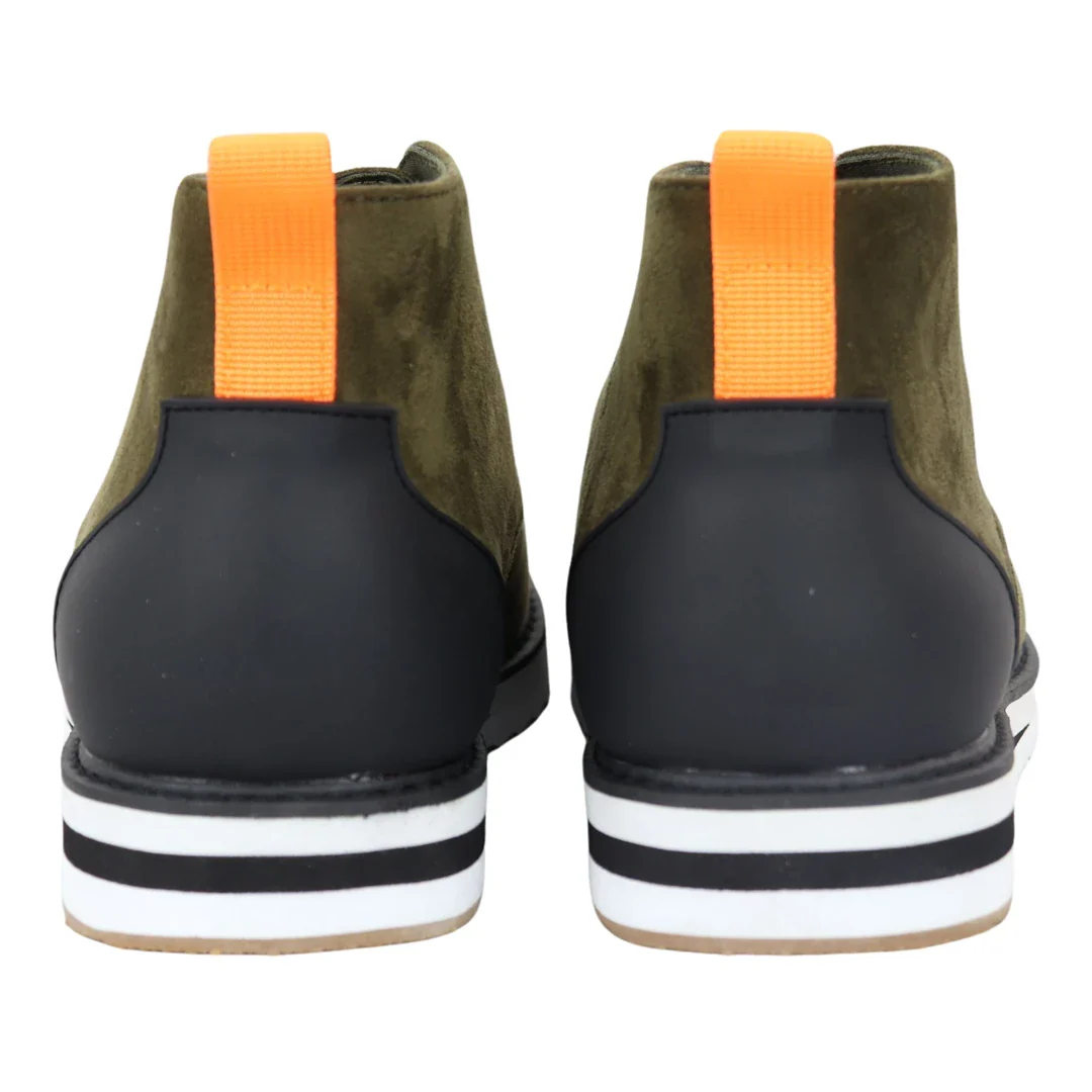 Men’s Lace Up Suede Desert Green Boots - Image 4