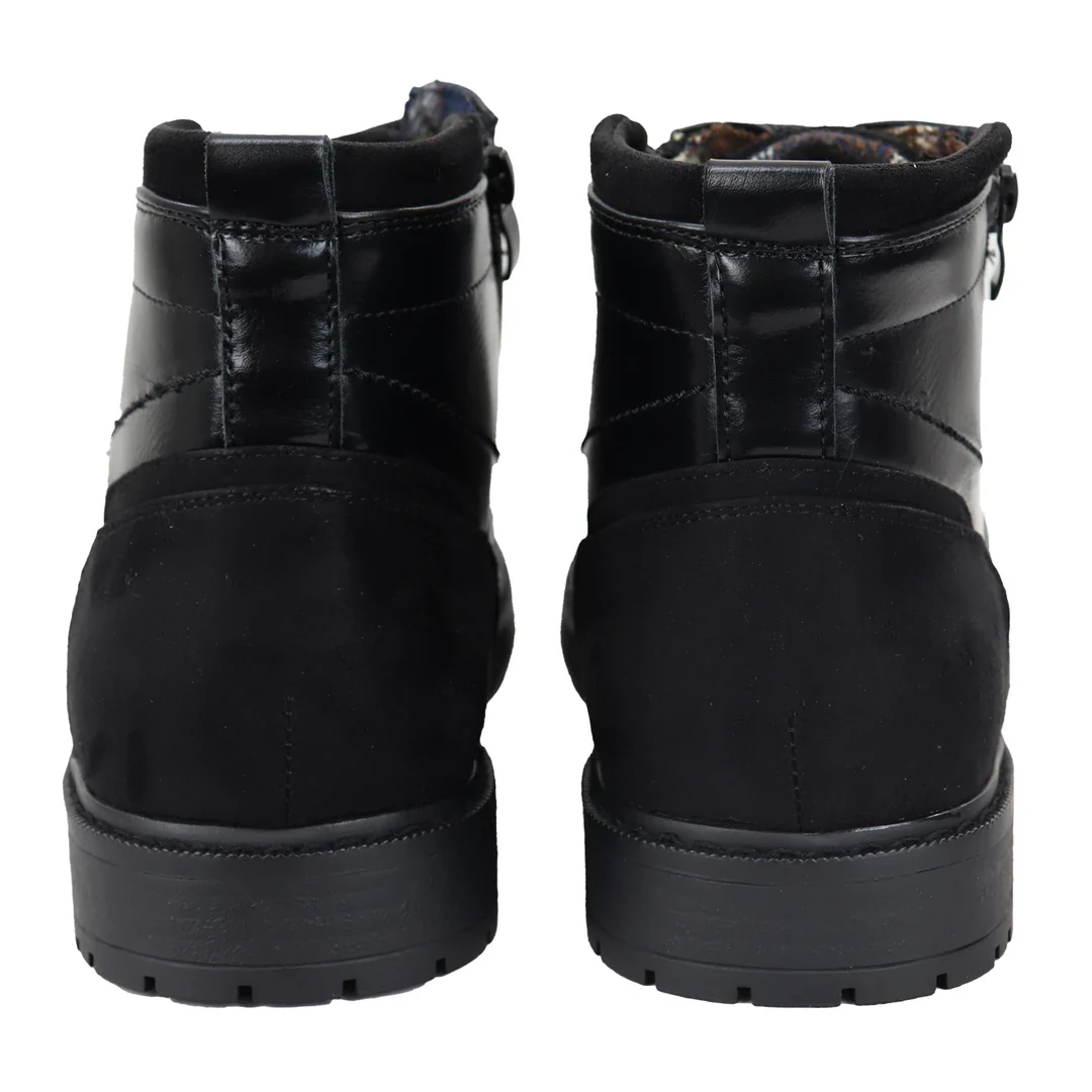 Men’s Lace Up Black Ankle Boots - Image 5