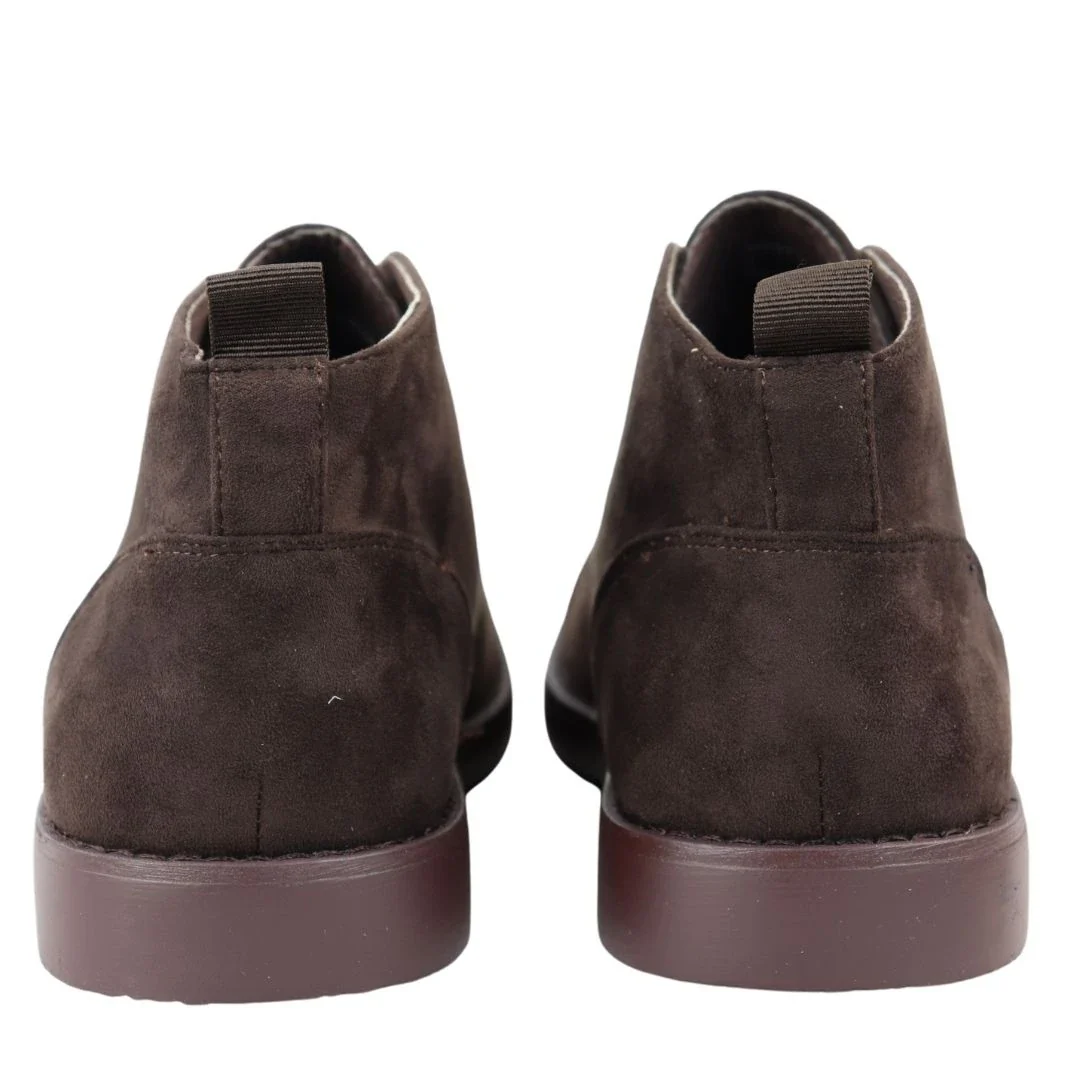 Mens’s Chukka Desert Lace Up Brown Ankle Boots - Image 6