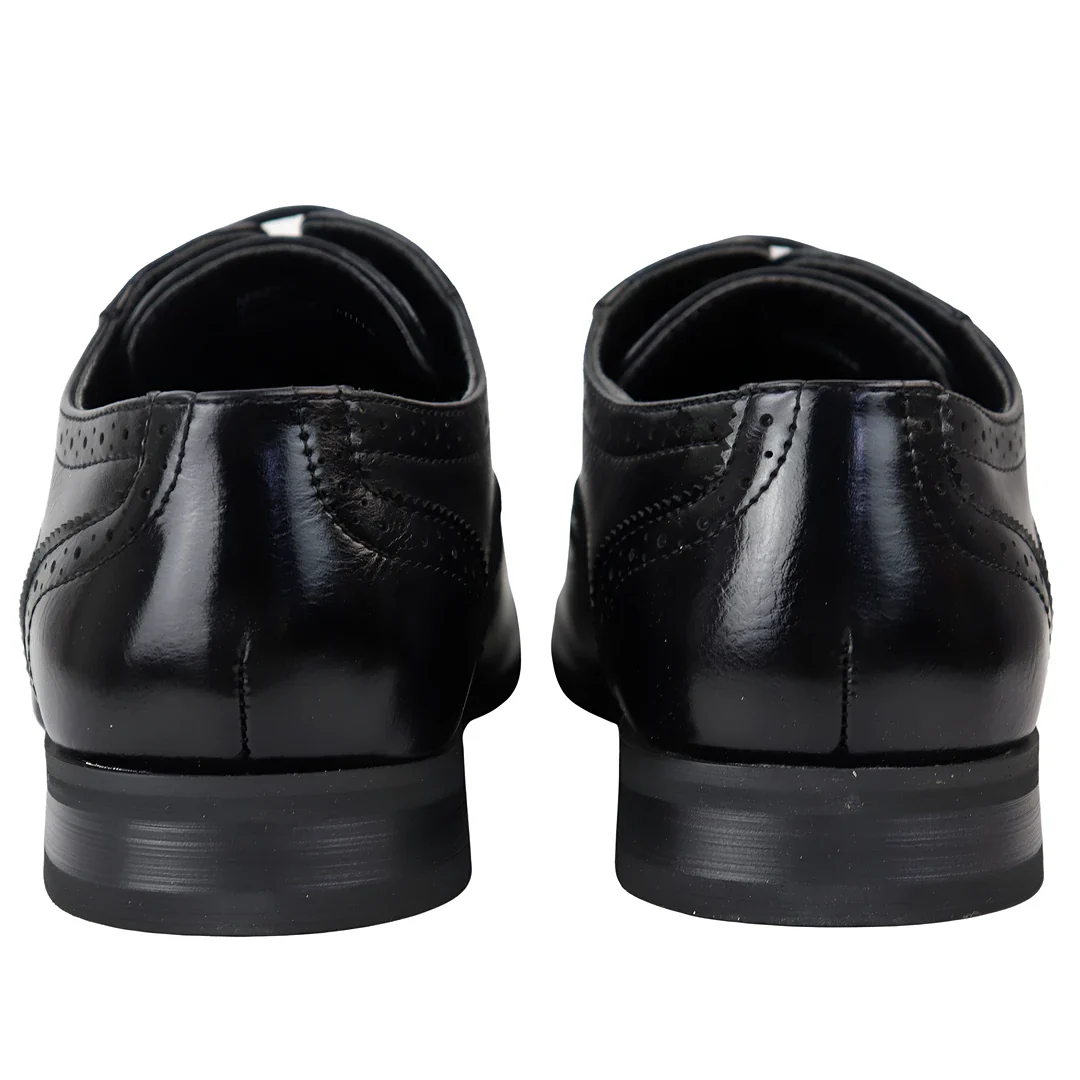 Men’s Black Brogues Shoes - Image 5
