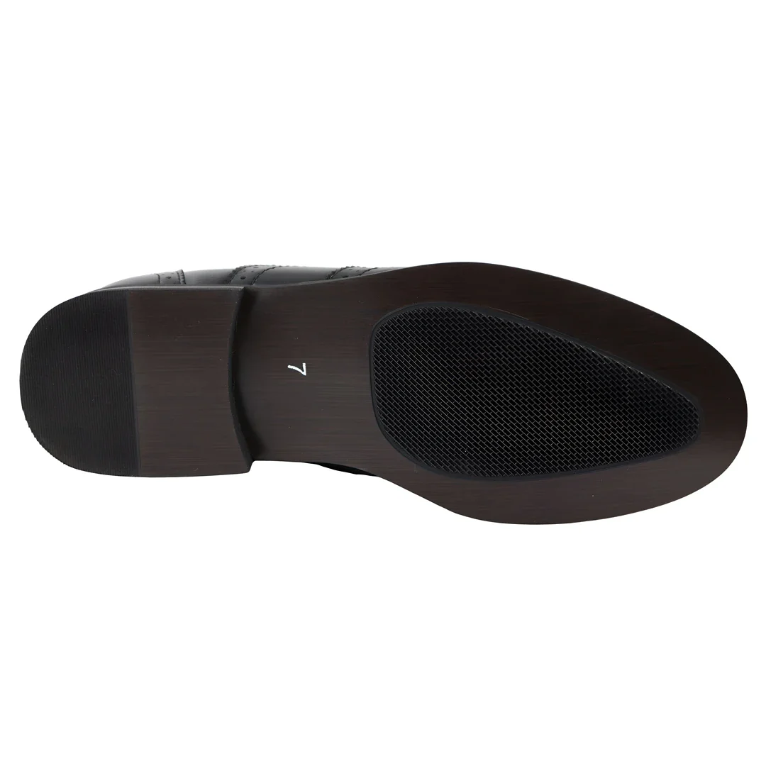 Men’s Black Brogues Shoes - Image 6