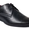 Mens Classic Black Laced Leather Shoes Smart Casual Formal Plain Simple