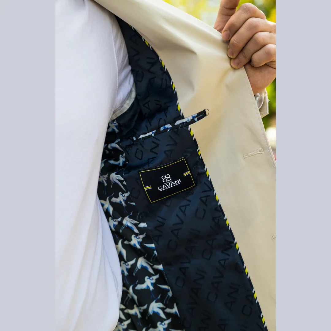 Mario – Men’s 2 Piece Summer Suit Beige Office Wedding Classic Italian - Image 2