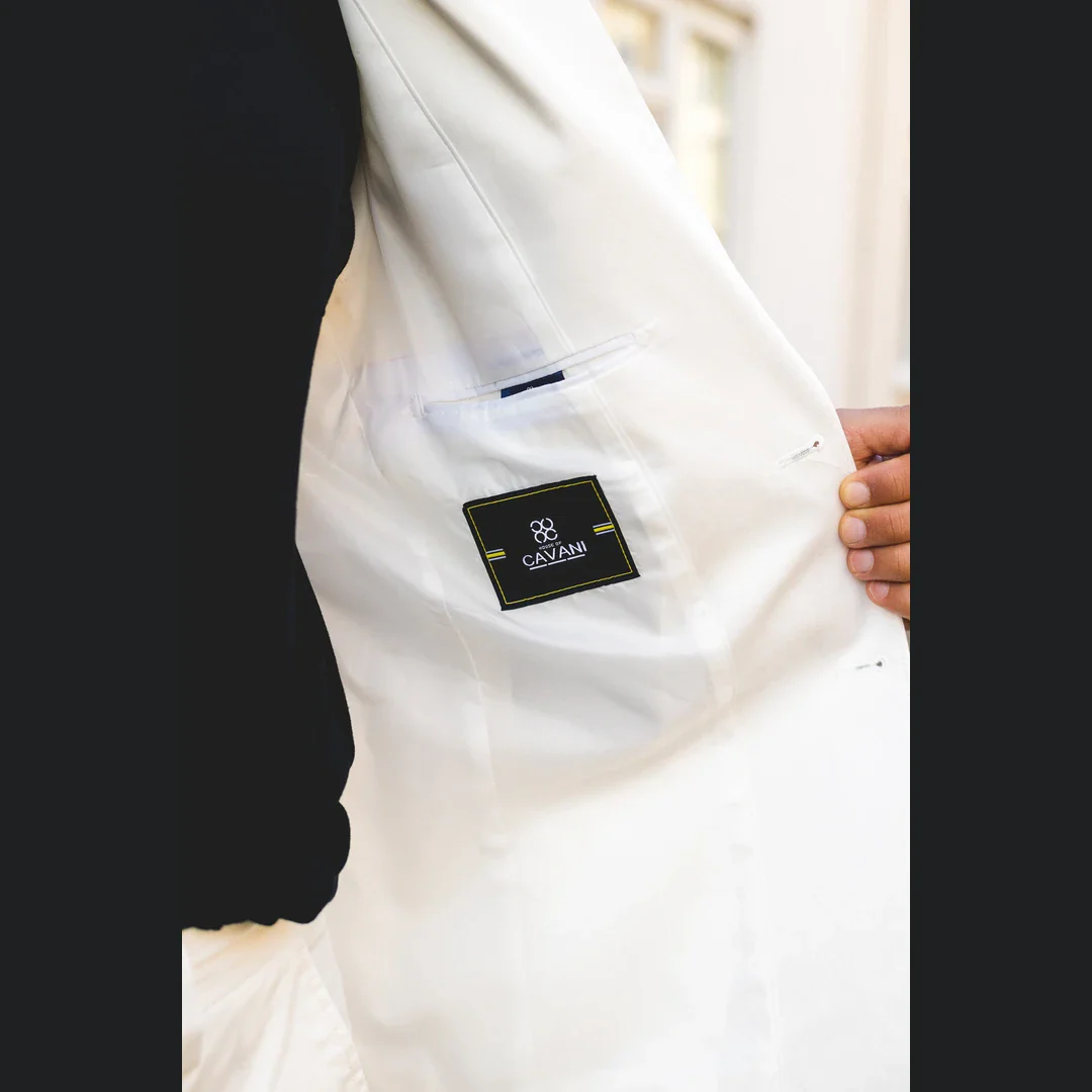 Mario – Men’s 2 Piece Summer Suit Cream Office Wedding Classic Italian - Image 5