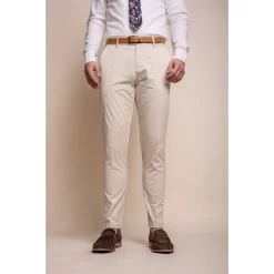 Mario – Men’s Summer Beige Trousers