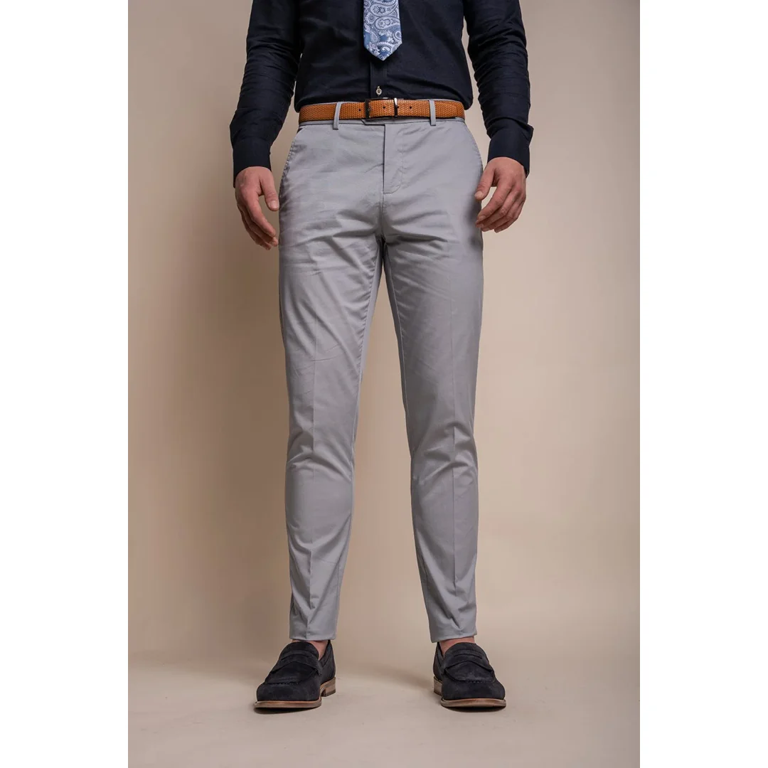 Mario – Men’s Summer Light Blue Trousers